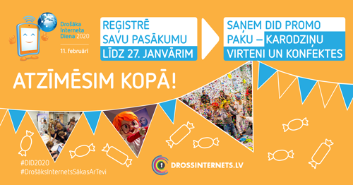 Safer Internet Day Latvia banner