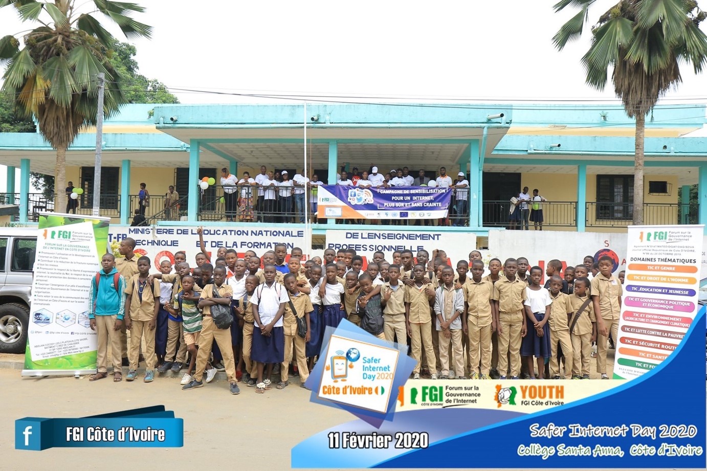 Picture of the Safer Internet Day celebrations in Côte d'Ivoire