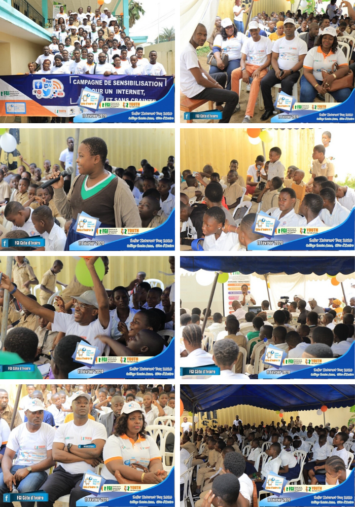 Pictures of the Safer Internet Day celebrations in Côte d'Ivoire