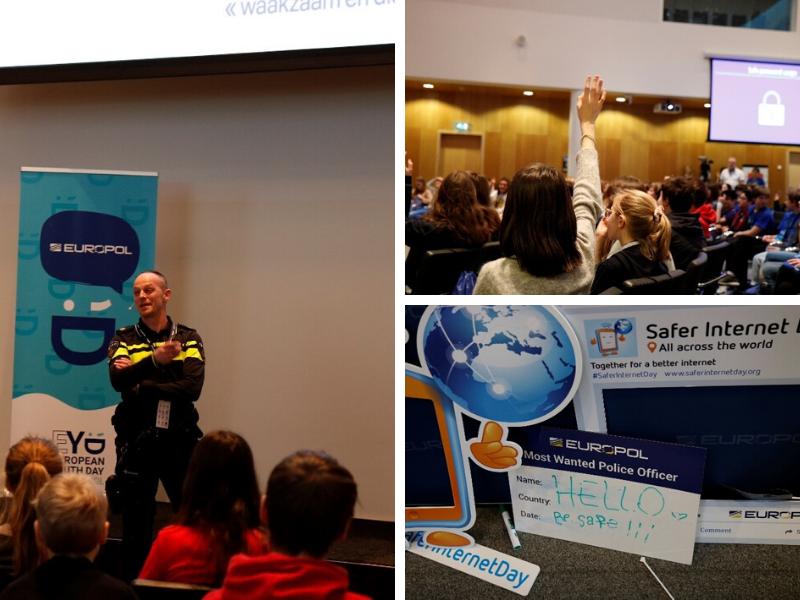 Pictures of Safer Internet Day celebrations at Europol