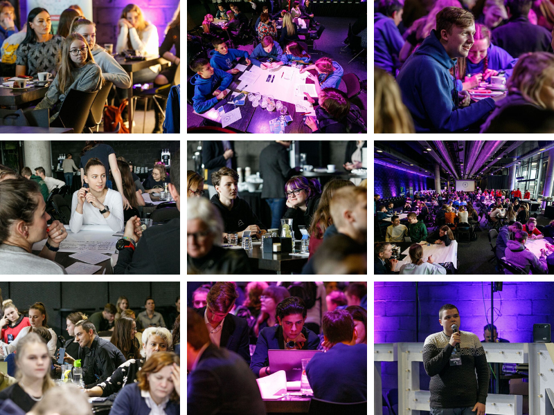 Pictures of CYBERteens hackathon in Lithuania for Safer Internet Day