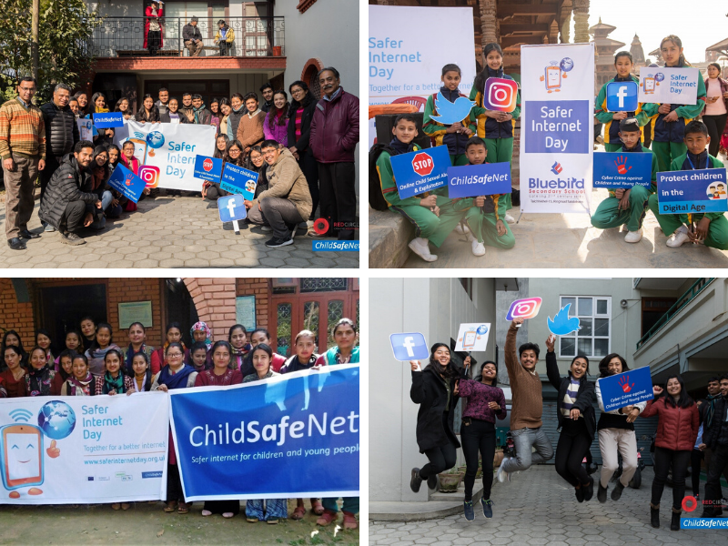 Pictures of Safer Internet Day celebrations in Nepal