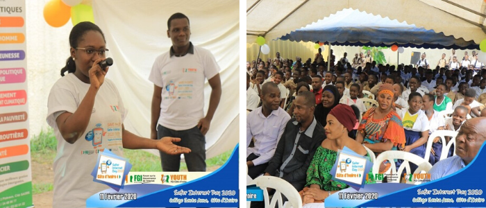 Pictures of the Safer Internet Day celebrations in Côte d'Ivoire