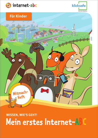 Front cover of the join-in booklet for children "My first Internet ABC"
