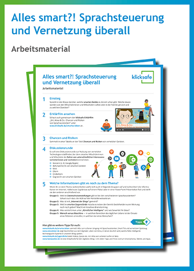 Infographic depicting the training material on smart speakers and peer education
