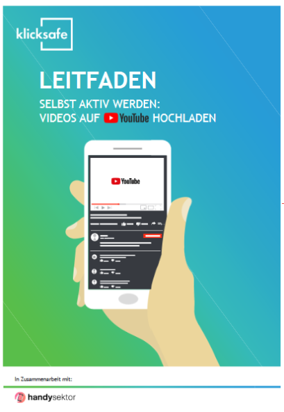 Front cover of the brochure "Learning with YouTube"
