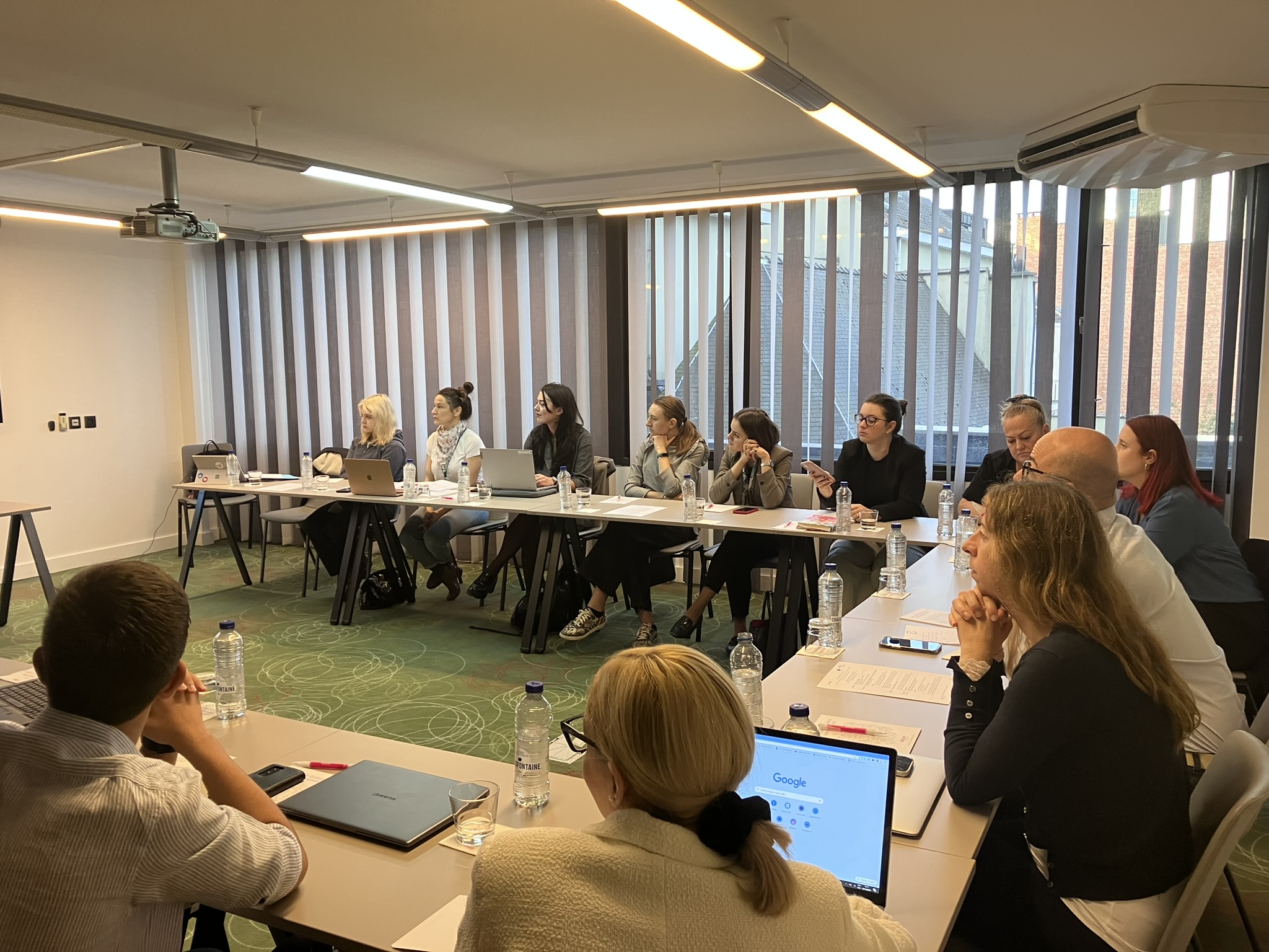 Picture of the participants of the SIC+ meeting held in Brussels on 28 October 2022. Credits: Better Internet for Kids.