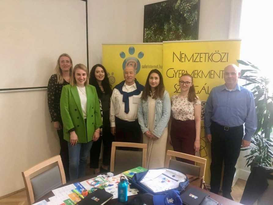 Insafe-INHOPE Coordination Team with representatives of the Safer Internet Centre Hungary.