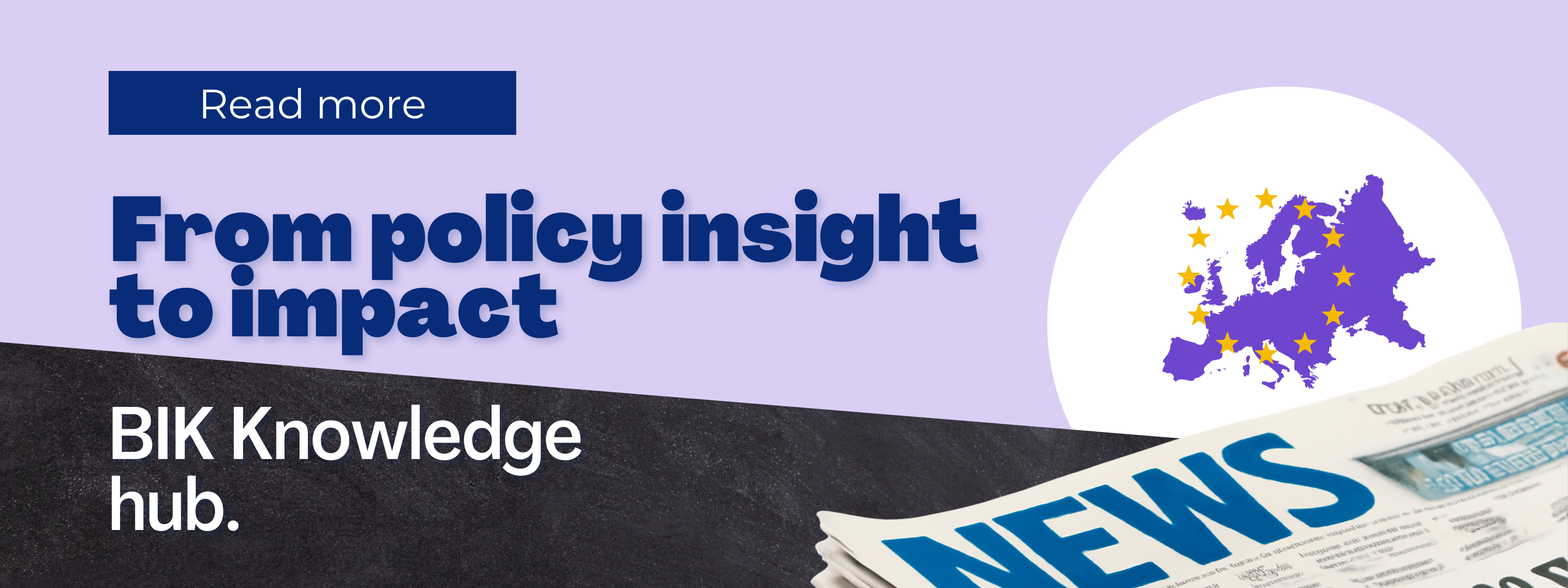 Banner "From policy insight to impact. BIK Knowledge hub."