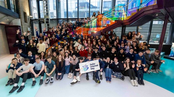 Group picture of all participants in the programme at Google HQ in Ireland