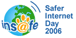 Safer Internet Day 2006 with a globe and the Insafe logo
