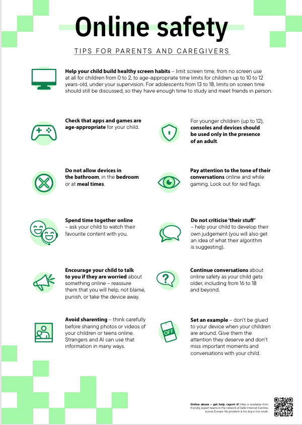 Infographic-Online safety tips for parents