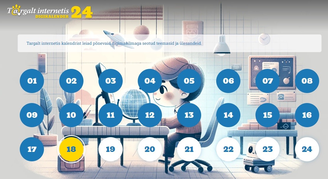Estonian Safer internet centre advent calendar.