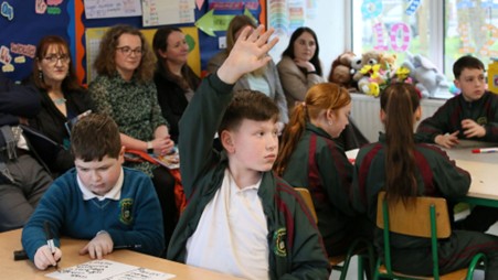Pupils at the launch event.