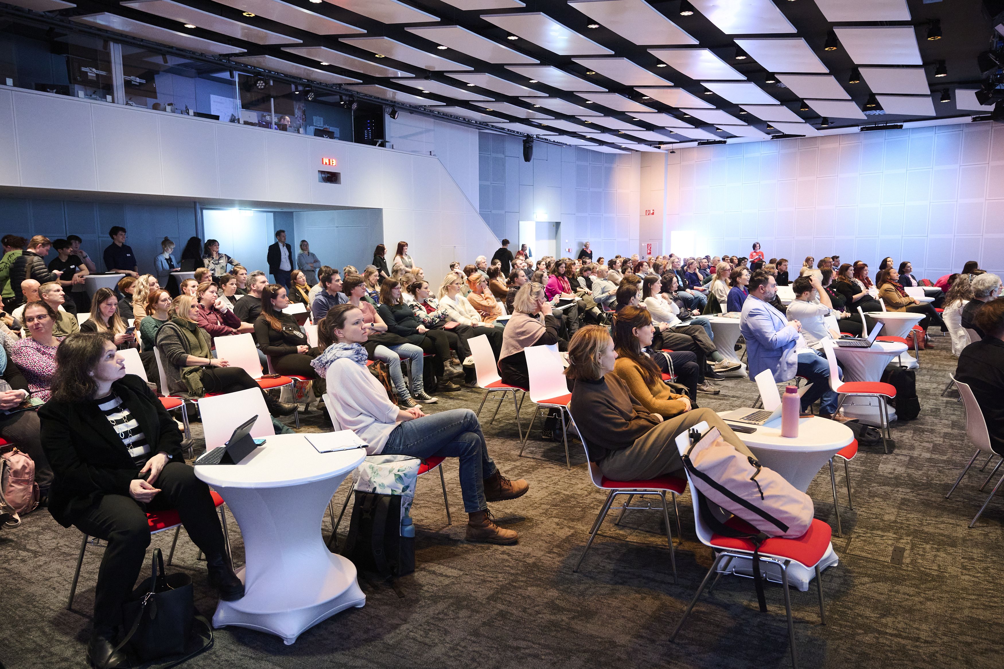 Birdview of the conference venue crowded with participants