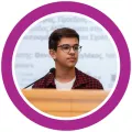 A headshot of Dimitris - BIK Youth Ambassador