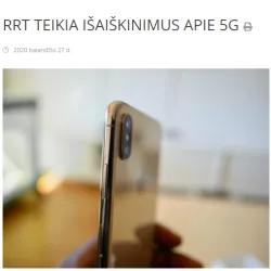 Ryšių reguliavimo tarnyba teikia išaiškinimus apie 5G