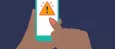 Two hands holding a smartphone and tapping.