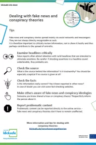 Dealing with fake news and conspiracy theories