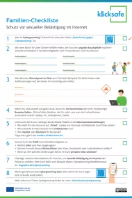 Checklist for families: Sexual harassment online