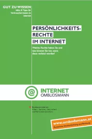 Konsumenteninformation "Persönlichkeitsrechte im Internet"