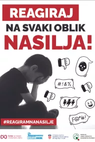 Leaflet to raise awareness about the need to report electronic violence