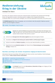Info sheet for parents: War in Ukraine