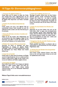 10 Tipps für ElementarpädagogInnen