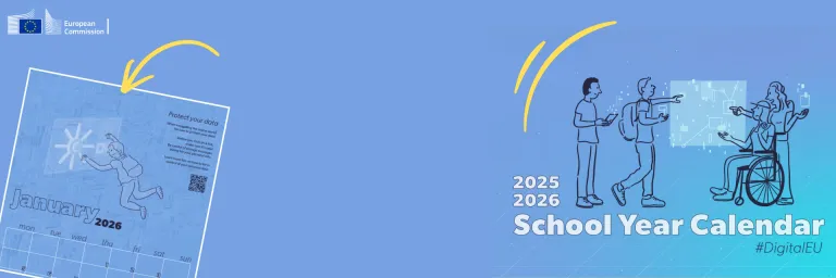 Digital EU calendar first page