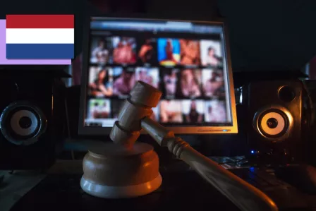 Illegal online content stock photo
