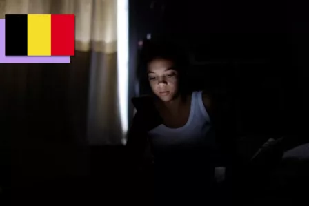 Child in the dark.