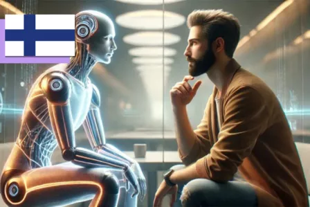 Man and AI.