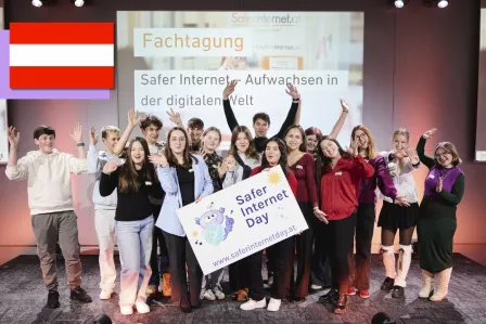 Youth at Safer Internet Day celebrations in Austria.