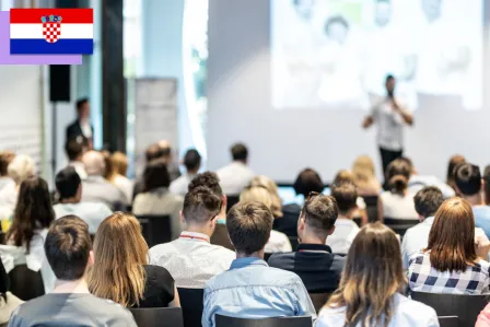 People attending a conference 