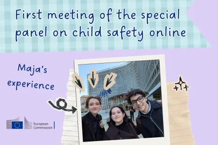 First meeting of the special panel on child safety online | Maja's perspective