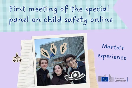 First meeting of the special panel on child safety online | Marta's perspective