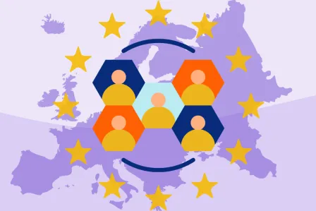 Visual representation of a group of stakeholders in the European Union