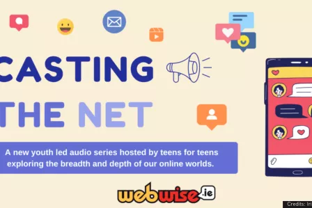 Casting the net visual identity - a new youth-led audio series by teens for teens exploring the breadth and depths of our online worlds.