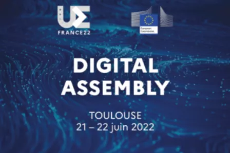 Official logo of the 2022 Digital Assembly in Toulouse, France
