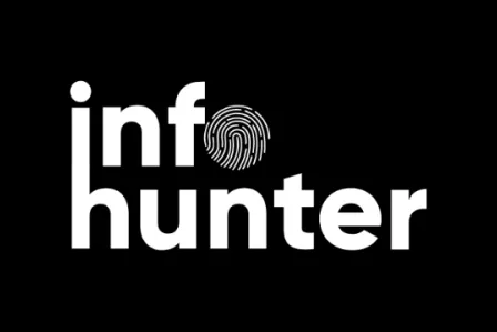 InfoHunter logo on a black background