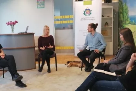 A panel discussion at the Latvian conference "A perfect face on the internet..."