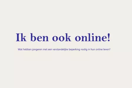 Writing in Dutch meaning "I'm online too"