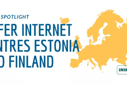 In the spotlight graphic showing a map of Europe