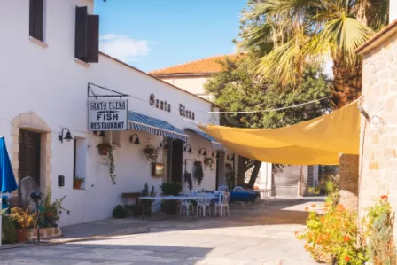 View of a restaurant in Cyprus