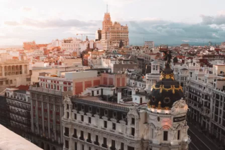 Aerial view of Madrid