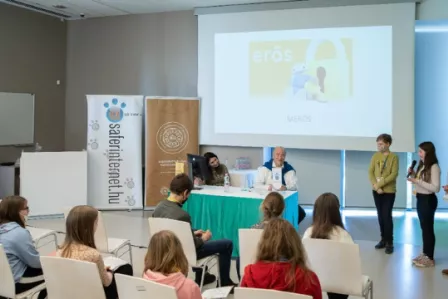 A Safer Internet Day event taking place in Hungary