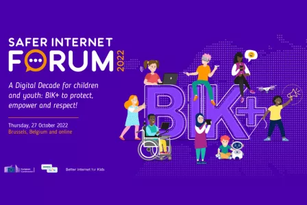 Visual identity of the Safer Internet Forum 2022