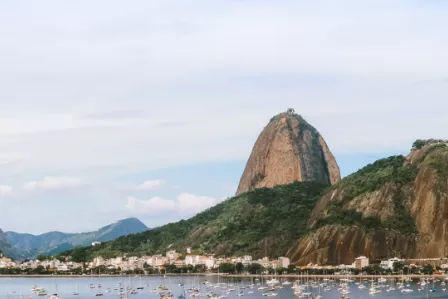 Scenic view of coastline in Brazil