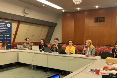 Panel at a conference