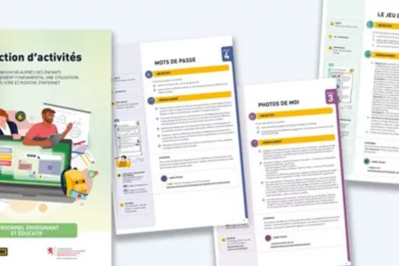 Picture of the first pages of the different resources in the BEESECURE collection.